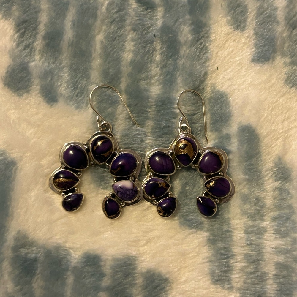 Mohave Turquoise Naja Earrings